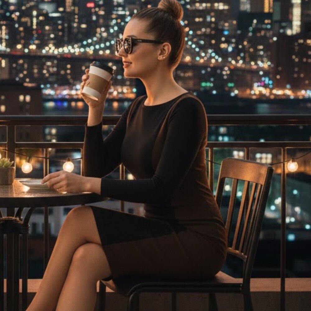 Lauren Ralph Lauren Merino Wool Knit Sweater Dress